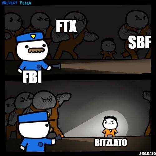 Unlucky Fella meme of bitzlato
